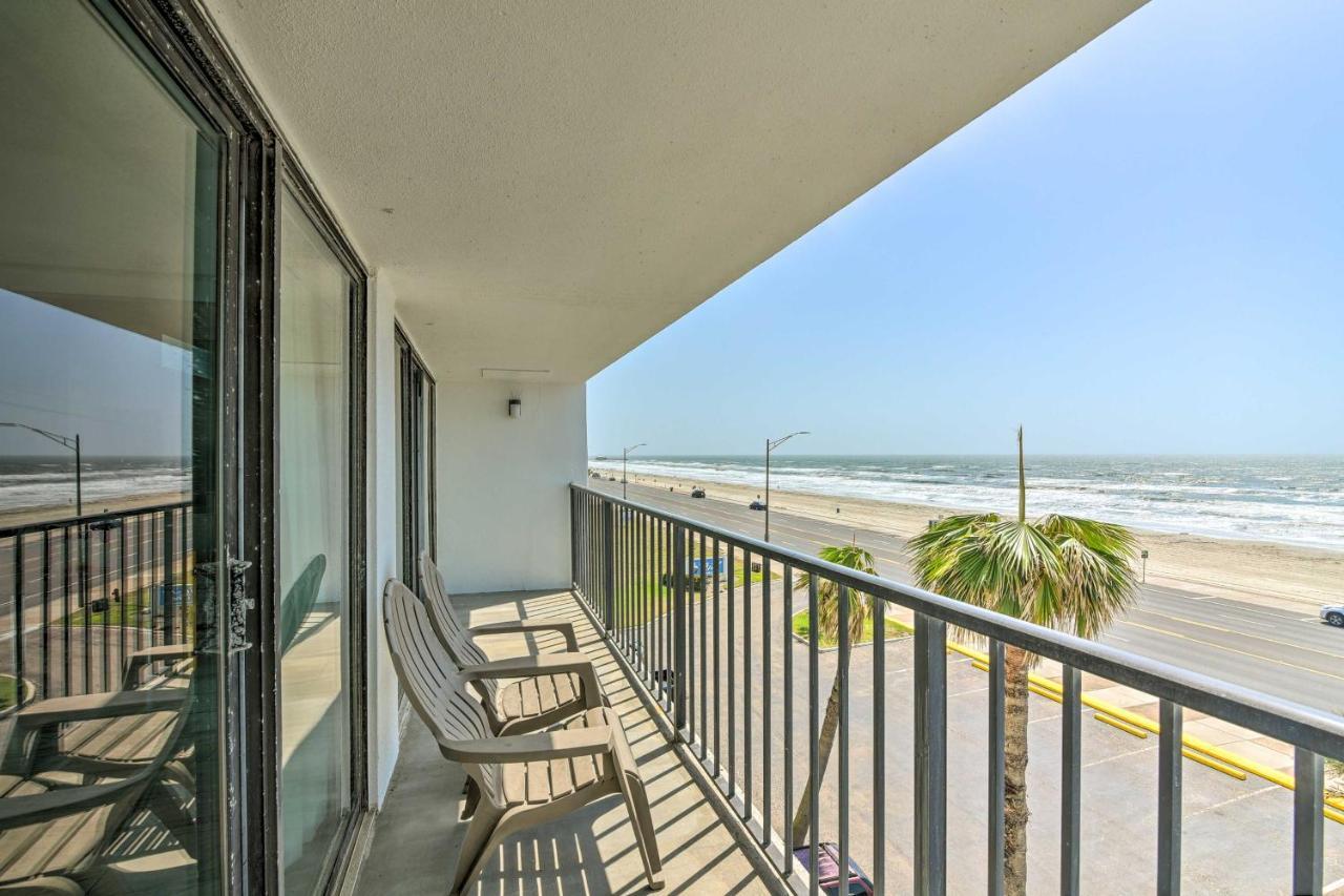 Galveston Oceanfront Condo With Balcony And View! Eksteriør billede
